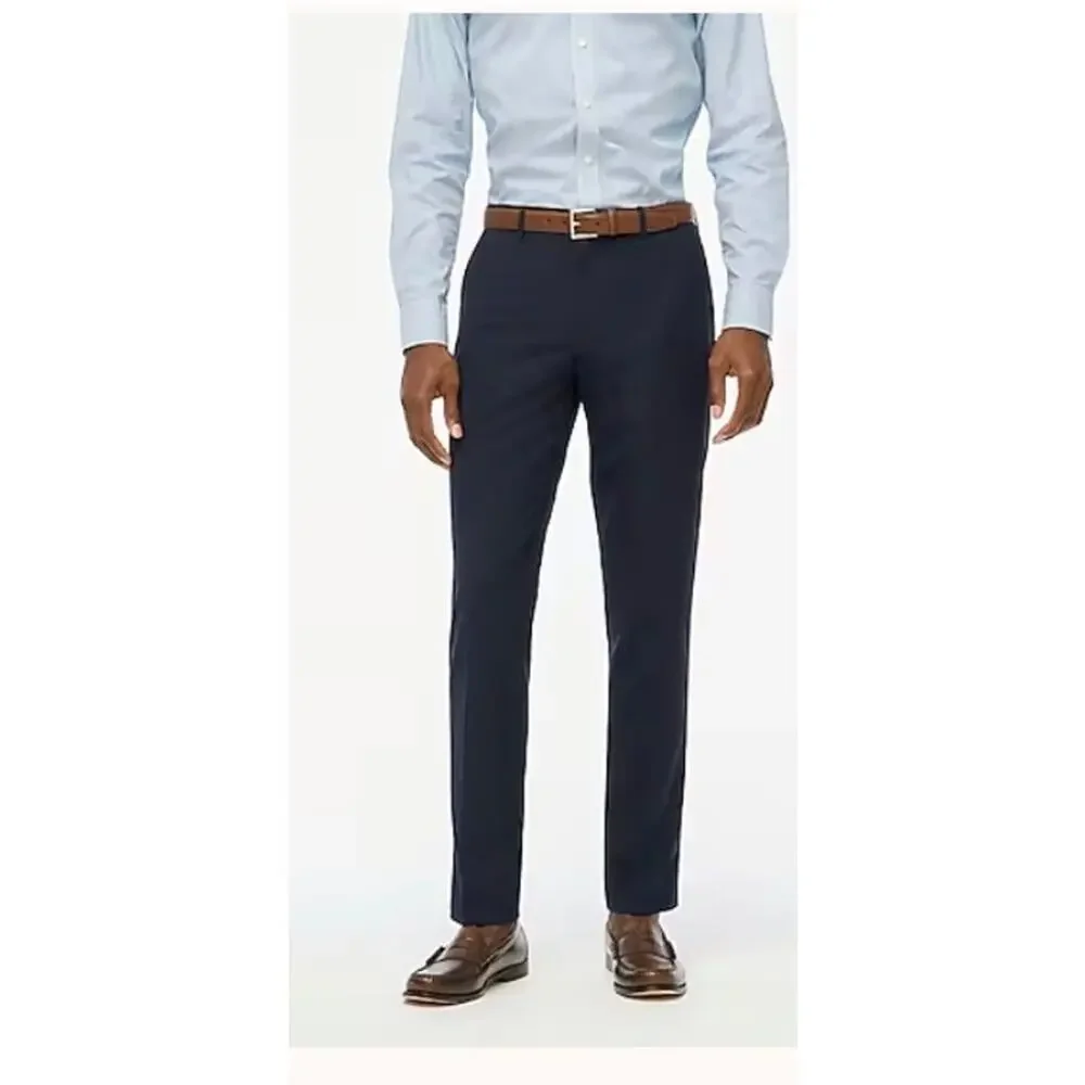 J.Crew Mens Thompson Pant Size 29x32 Navy Blue Wool Blend Four Season NWT #571